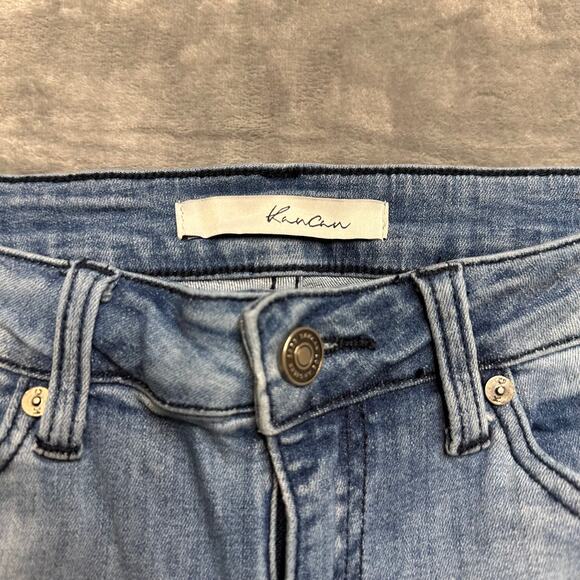 KanCan Los Angeles Distressed Skinny Jeans Womens Sz 9/28 Blue Denim Medium Wash - Picture 6 of 8